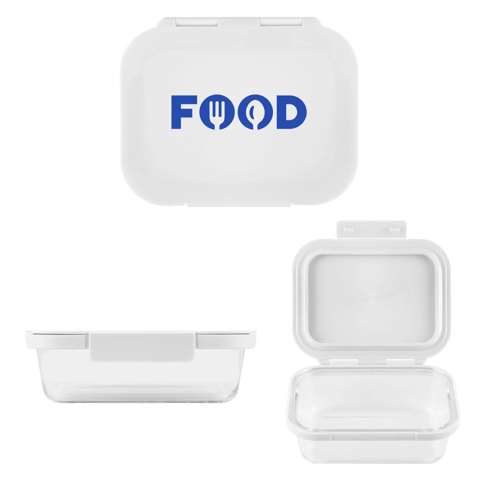 Glass Bento Box with Snap Lid - 8 x 6.5 in - product view 7