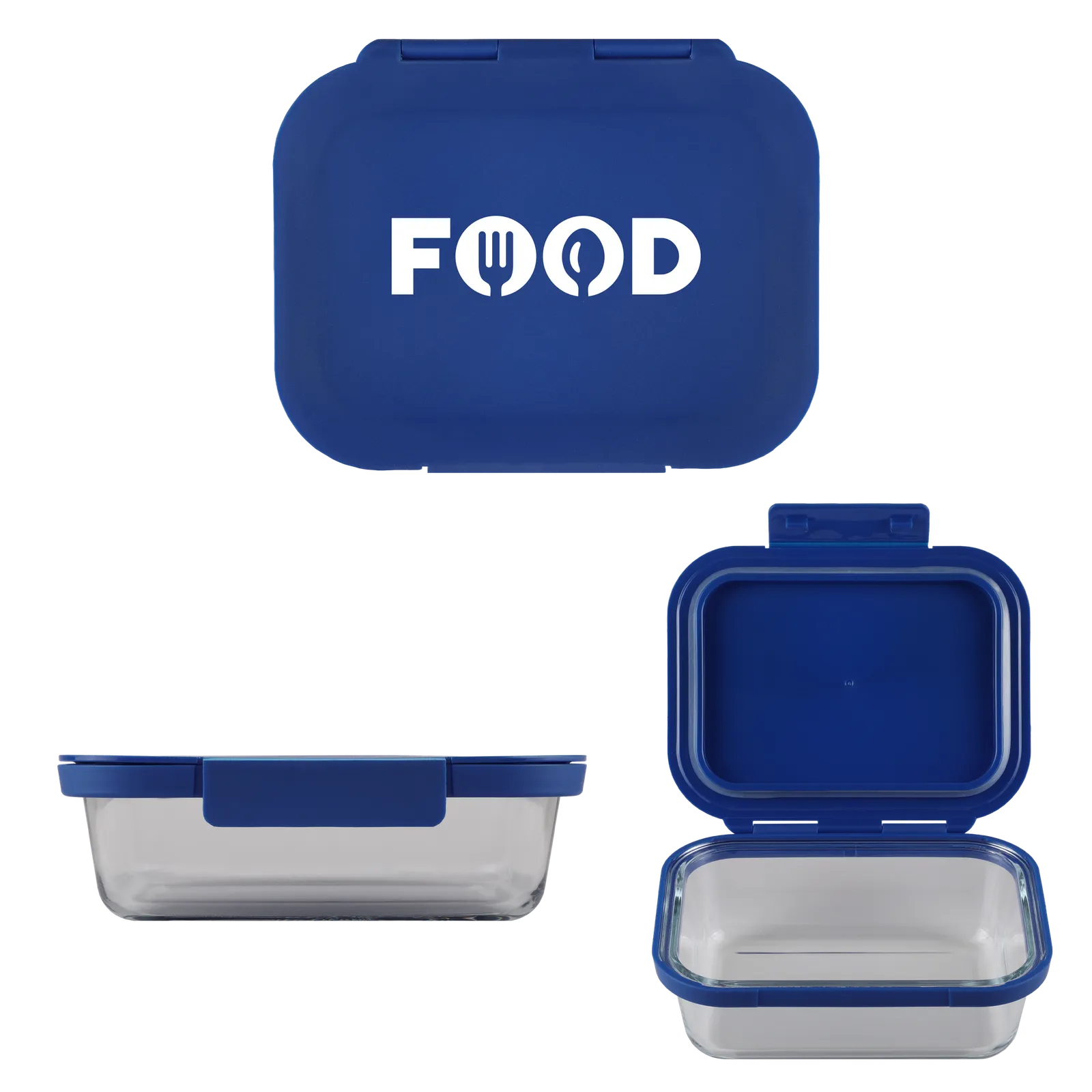 Glass Bento Box with Snap Lid - 8 x 6.5 in - product view 10