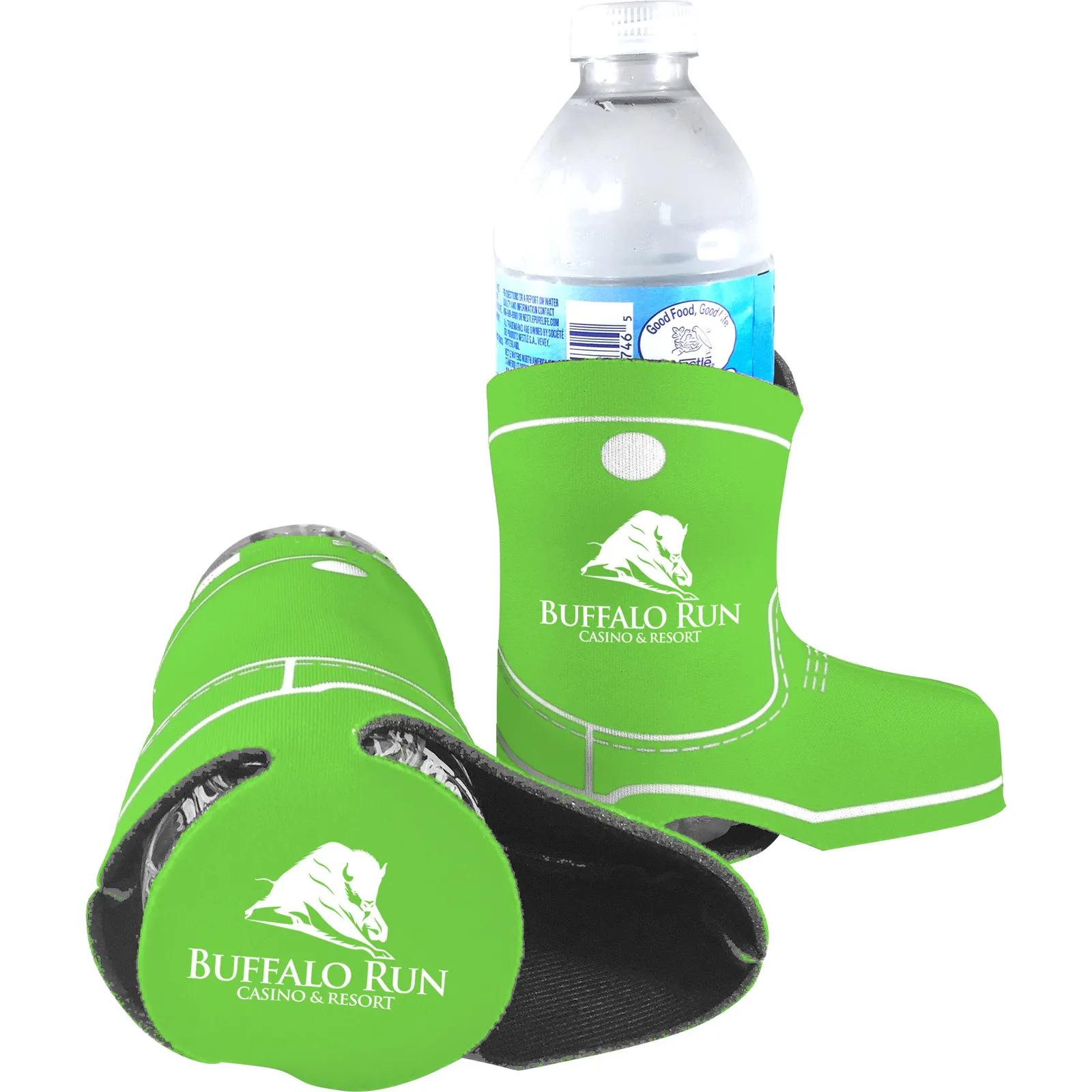 Boot Shaped Bottle Cooler Scuba Foam - 5.6 in - product view 20