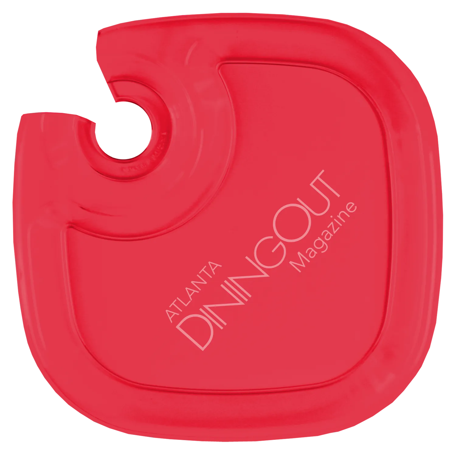 Party Tray with Wine Glass Holder - 9 x 9 in