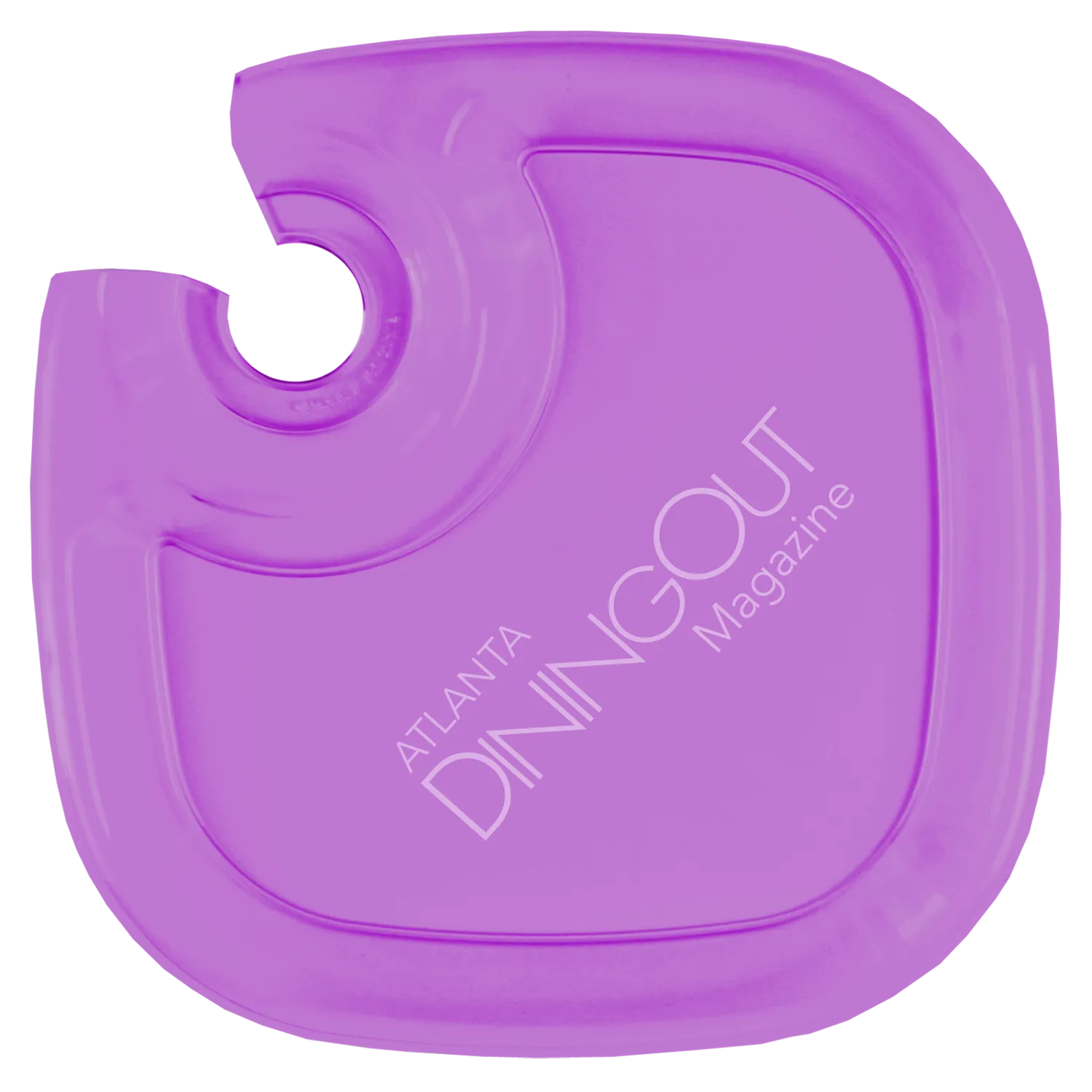 Party Tray with Wine Glass Holder - 9 x 9 in - product view 2