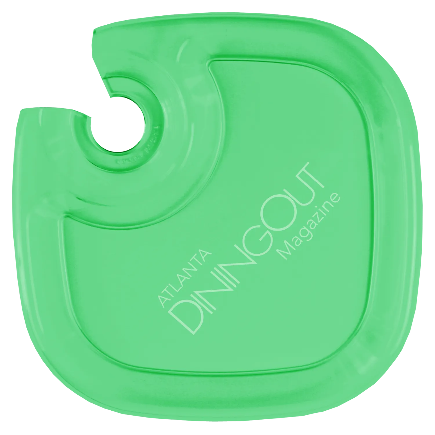 Party Tray with Wine Glass Holder - 9 x 9 in - product view 3