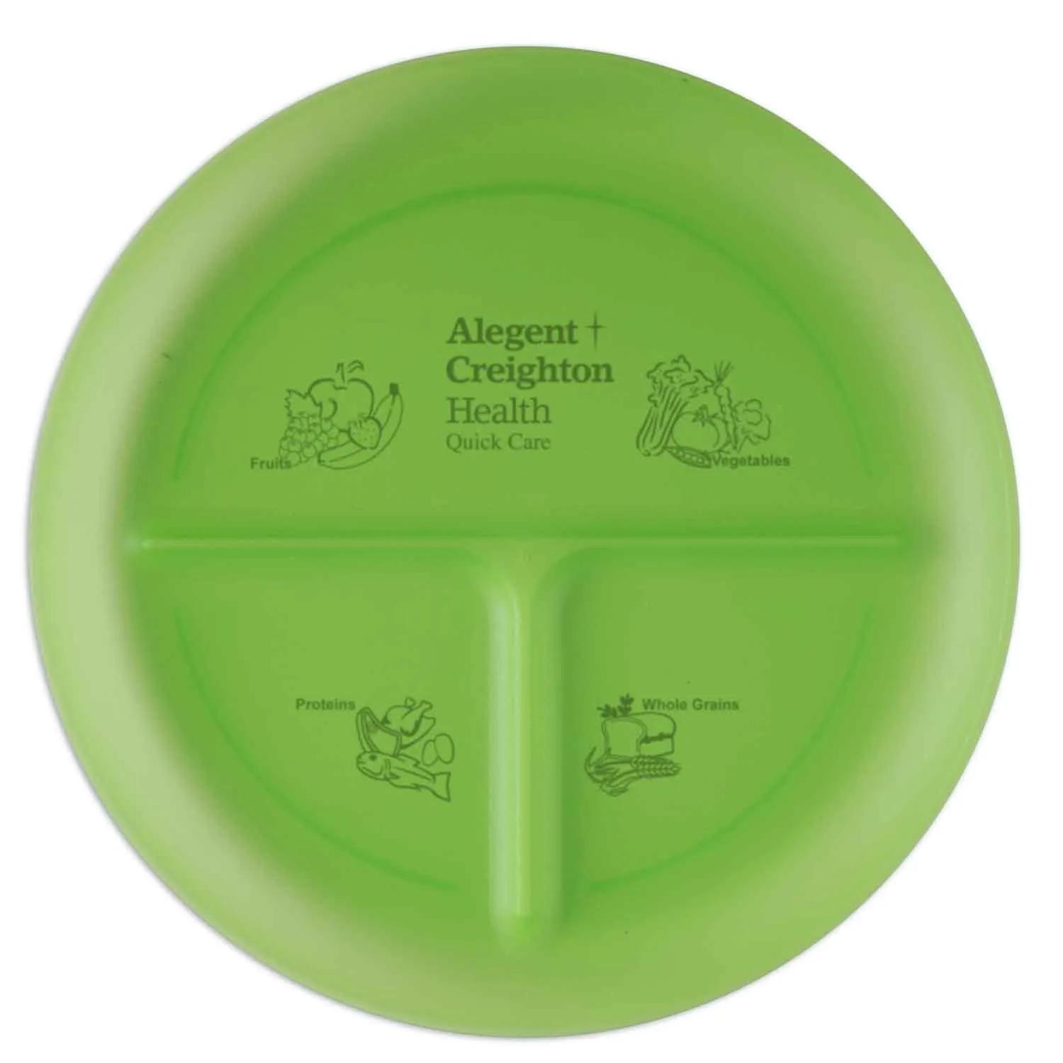 Portion Control Plate Three Compartment - 10 in Diameter - product view 4
