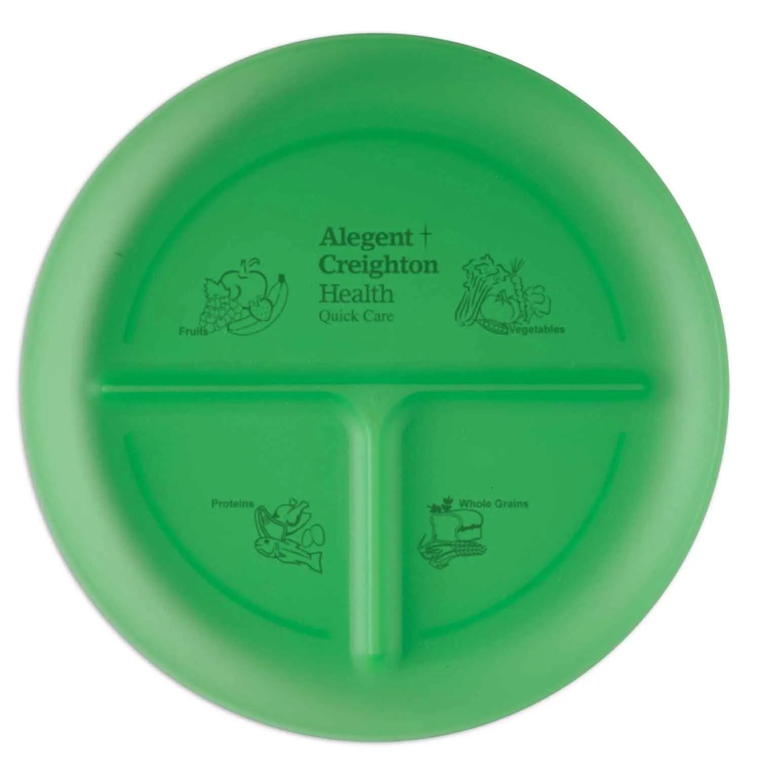 Portion Control Plate Three Compartment - 10 in Diameter - product view 5