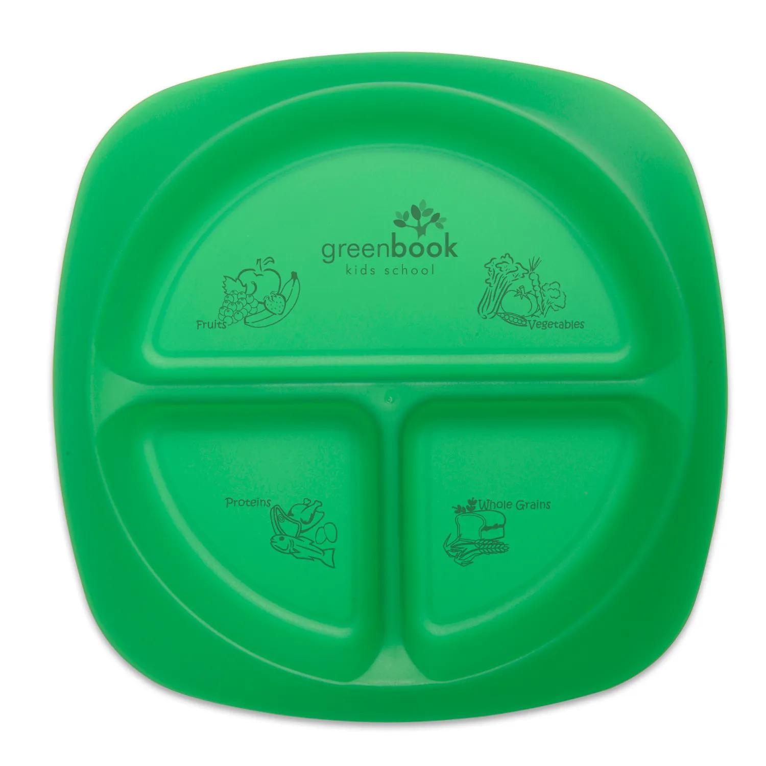 Children's Portion Plate Three Compartment - 9 x 9 in - product view 5