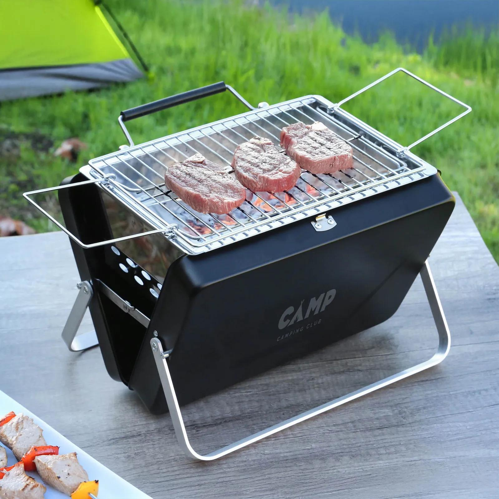 Portable Charcoal Grill Foldable Suitcase Design - 11.75 in - product view 5