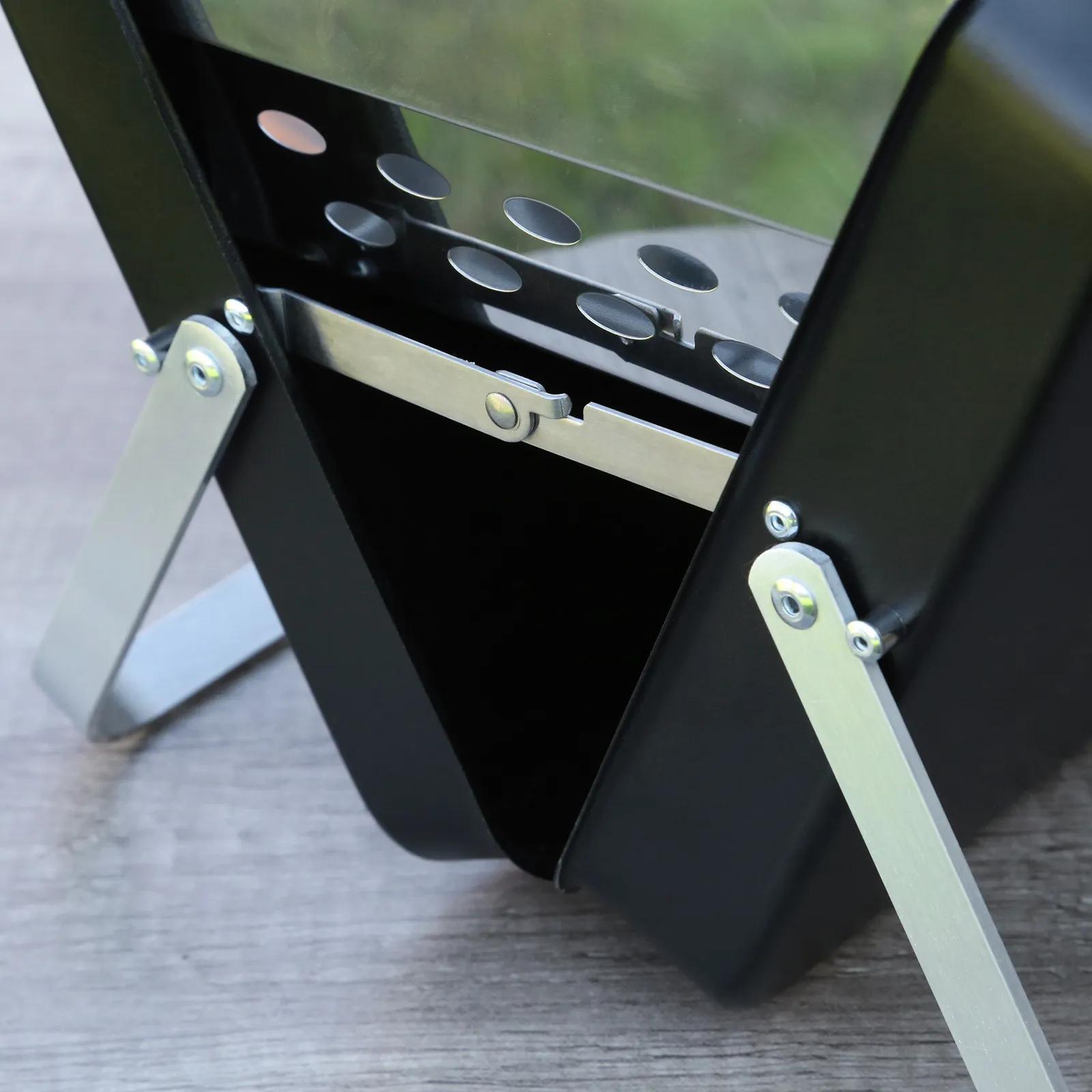 Portable Charcoal Grill Foldable Suitcase Design - 11.75 in - product view 7
