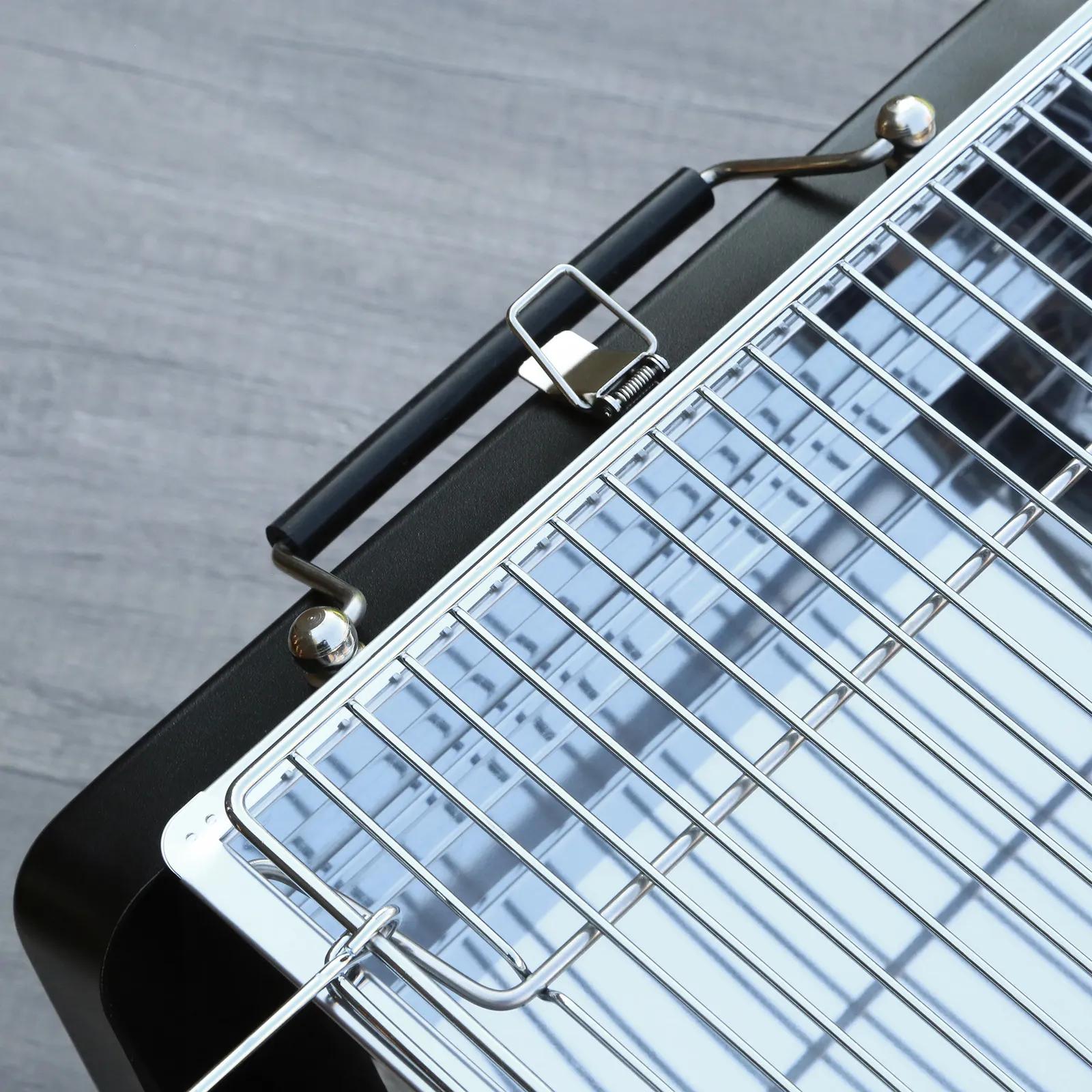 Portable Charcoal Grill Foldable Suitcase Design - 11.75 in - product view 8