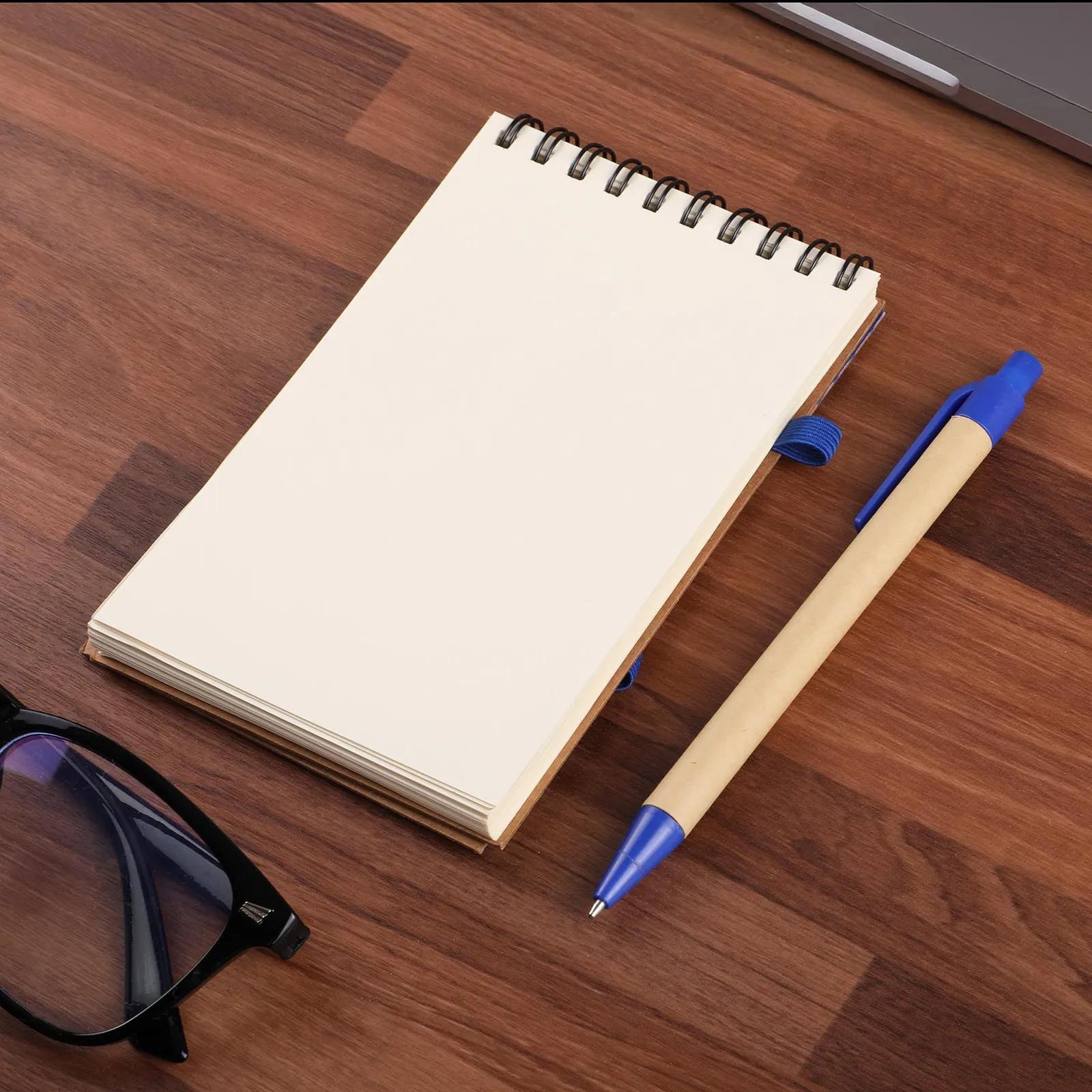 Eco Jotter Notebook with Pen Kraft Paper - 3 x 5 in - product view 2