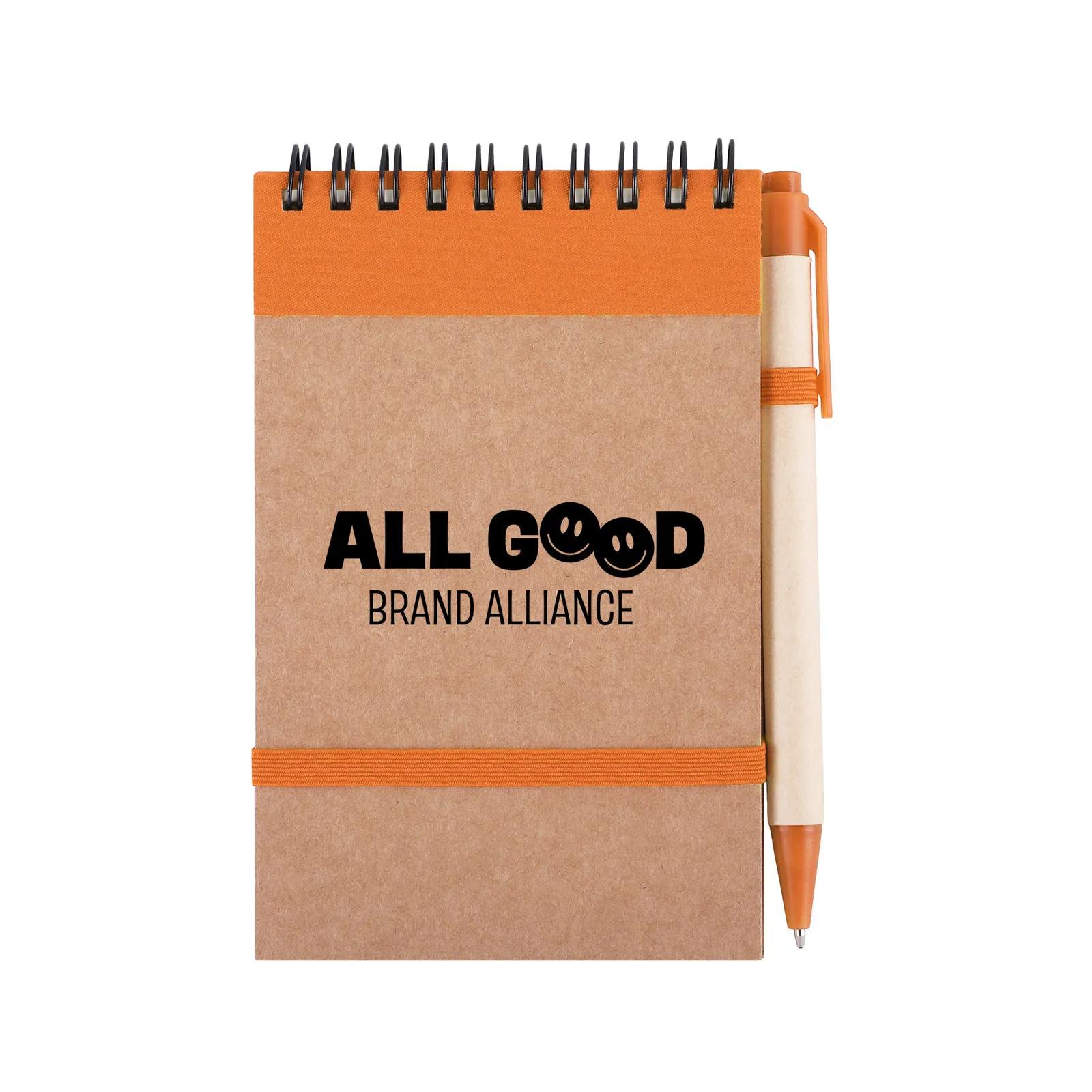 Eco Jotter Notebook with Pen Kraft Paper - 3 x 5 in - product view 3