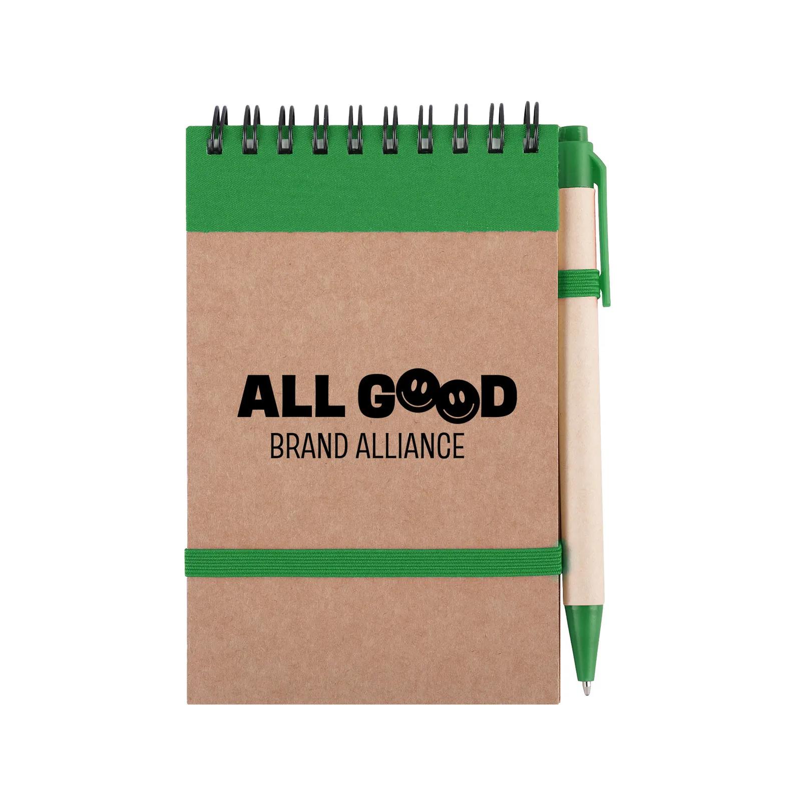 Eco Jotter Notebook with Pen Kraft Paper - 3 x 5 in - product view 4