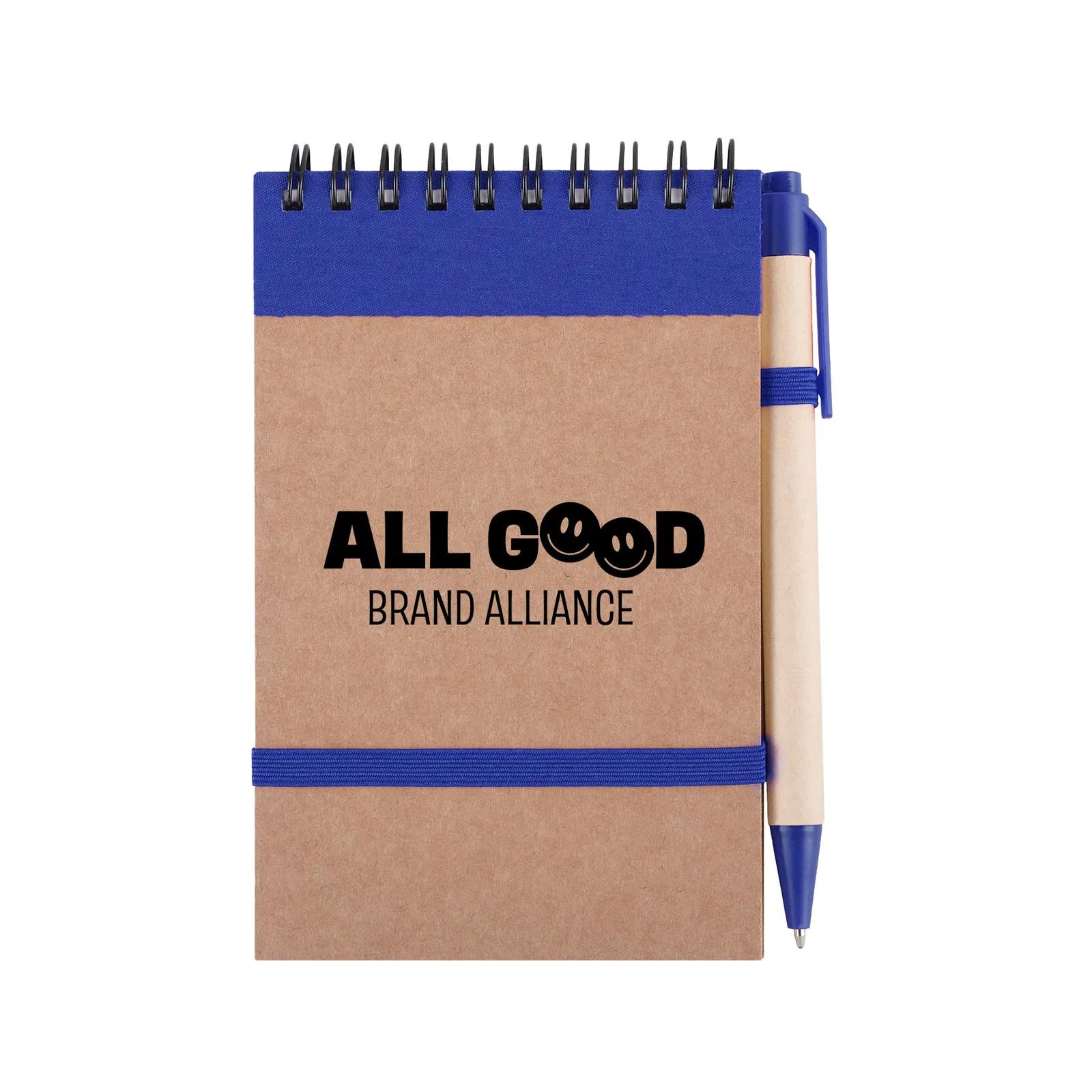 Eco Jotter Notebook with Pen Kraft Paper - 3 x 5 in - product view 6