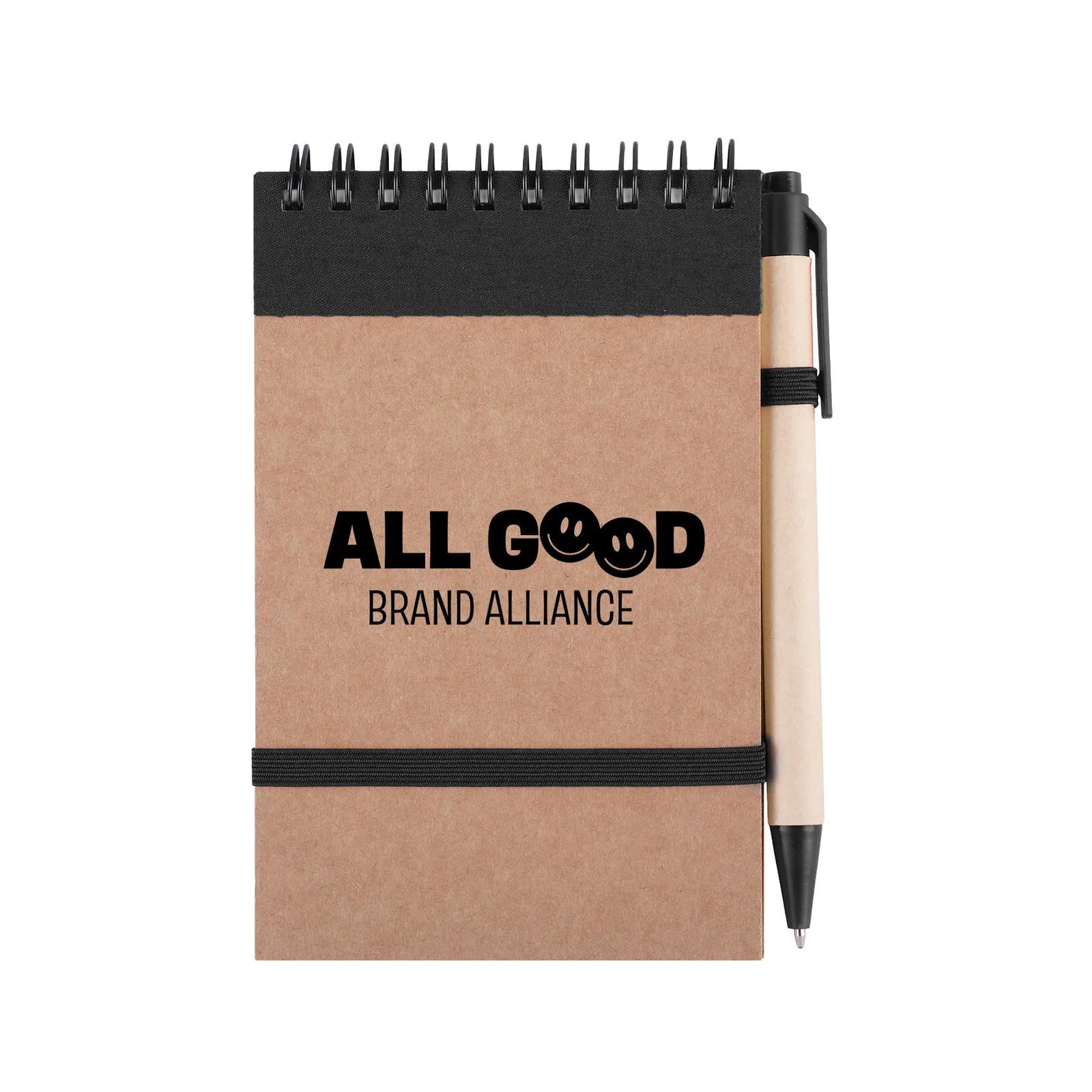 Eco Jotter Notebook with Pen Kraft Paper - 3 x 5 in - product view 7