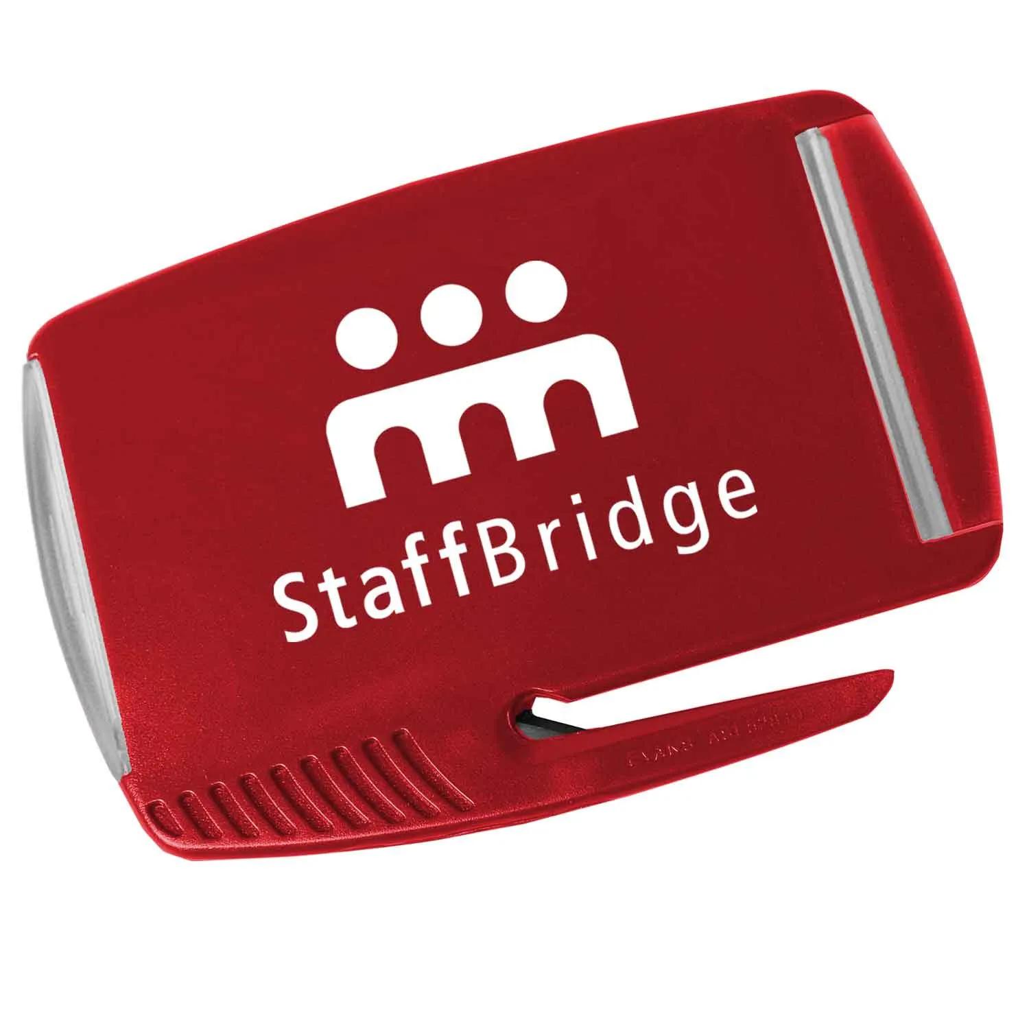 Business Card Holder with Letter Opener Steel Blade - product view 2