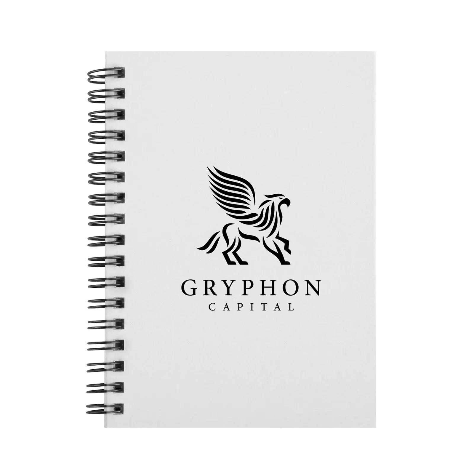 Hardcover Notebook Spiral Bound FSC Paper - 6.25 x 8.25 in - product view 6