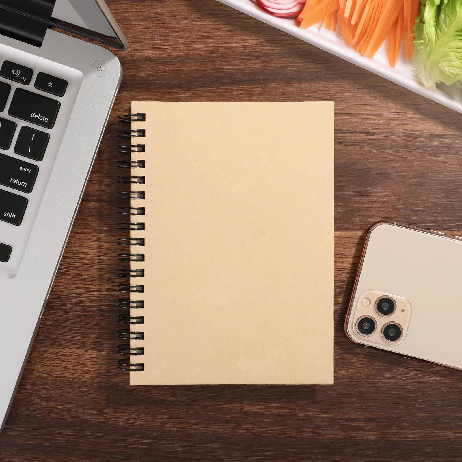 Hardcover Notebook Spiral Bound FSC Paper - 6.25 x 8.25 in - blank view 13