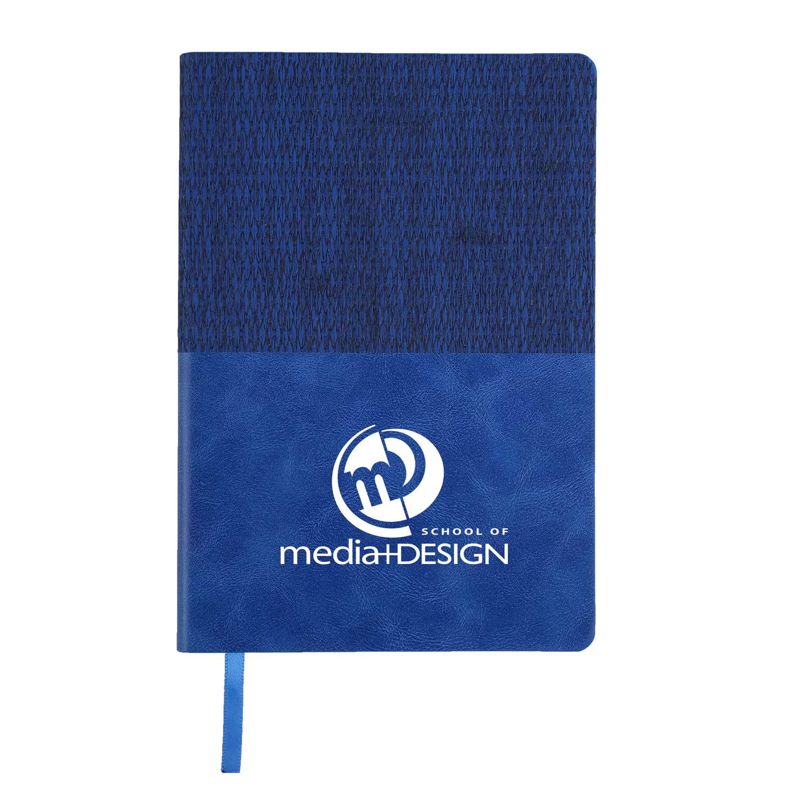 Soft PU Journal Interlink Pattern FSC Paper - 5.75 x 8.25 in - product view 5