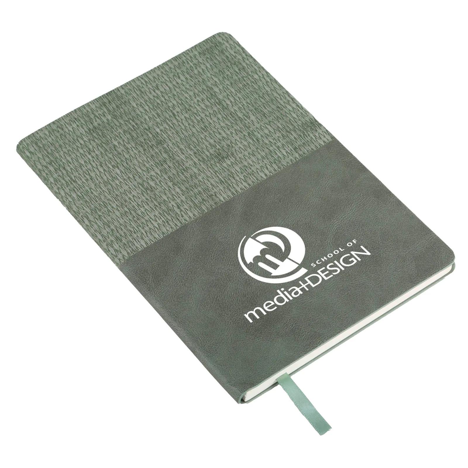 Soft PU Journal Interlink Pattern FSC Paper - 5.75 x 8.25 in - product view 8