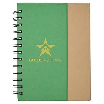 Magnetic Notebook with Sticky Notes Kraft Paper - 5.5 x 7 in - product view 2
