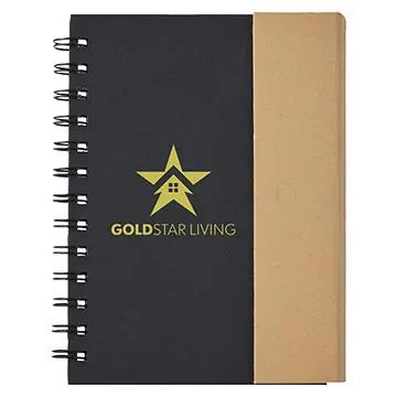 Magnetic Notebook with Sticky Notes Kraft Paper - 5.5 x 7 in - product view 4