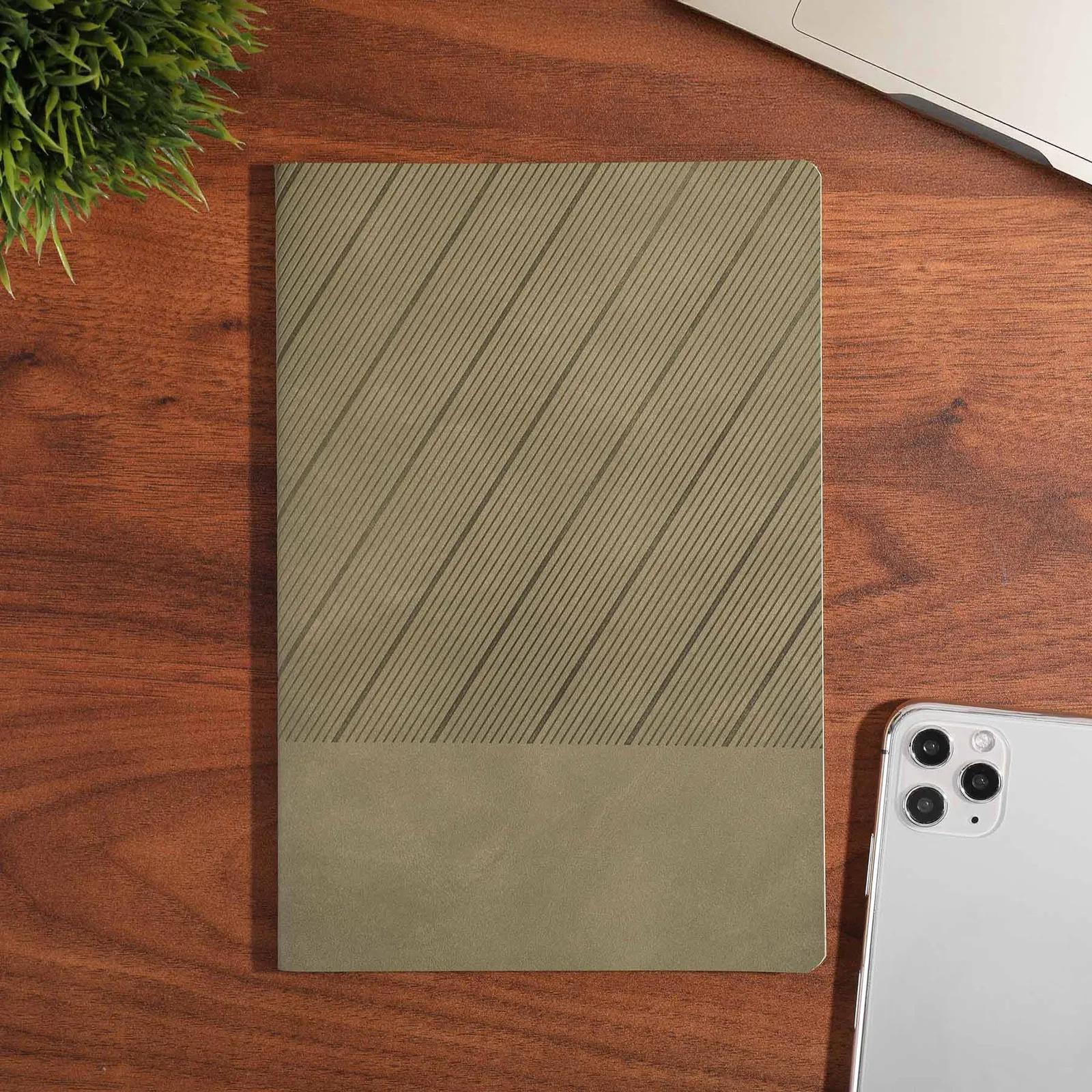 Soft PU Journal Wraparound Cover Easy Tear - 5.5 x 8.25 in - blank view 10