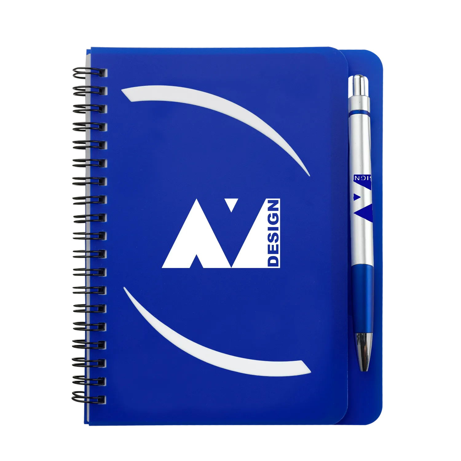 Huntington Notebook with Pen Polypropylene - 5.625 x 7 in - product view 5