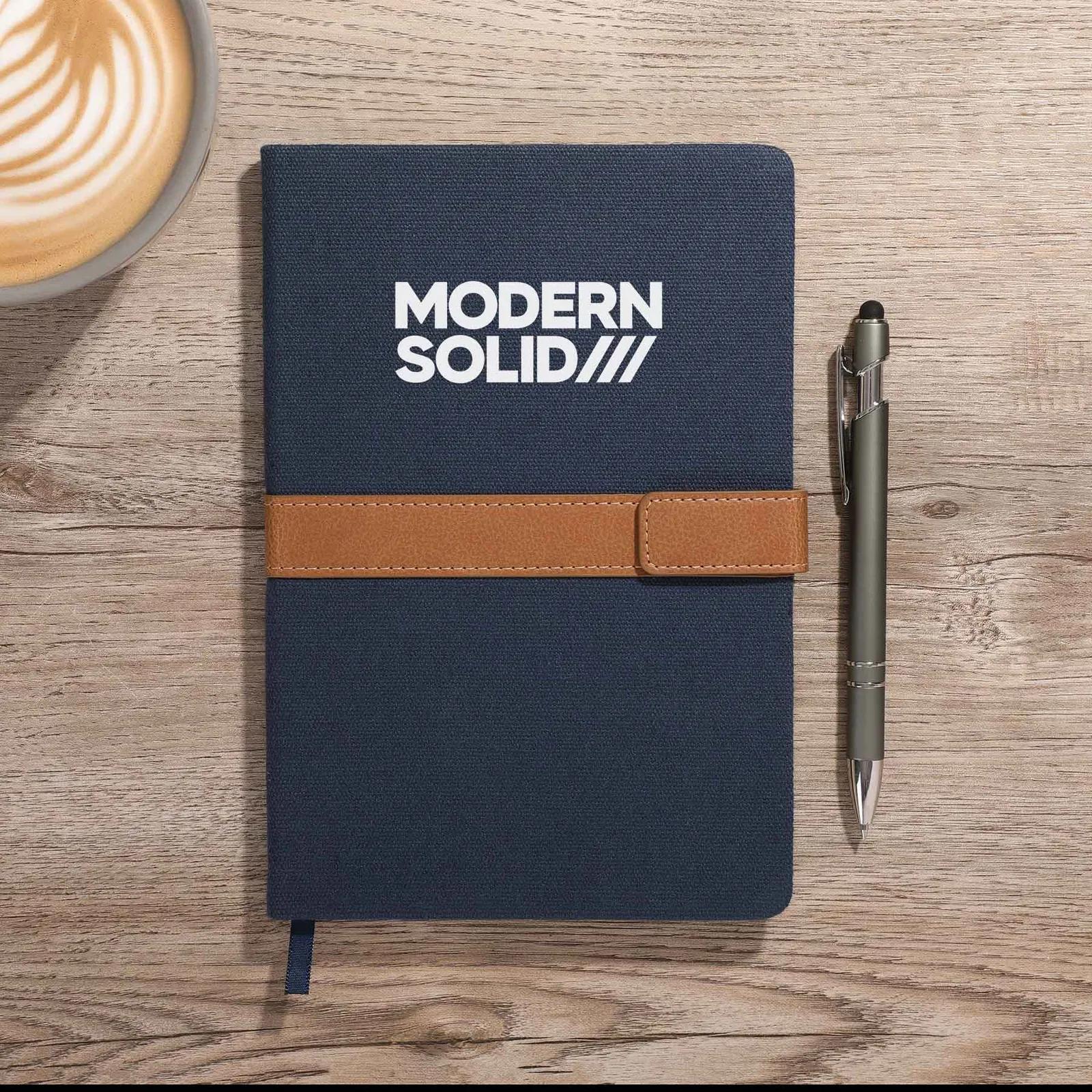 Magnetic Closure Notebook Leather FSC Paper - 5.5 x 8.25 in