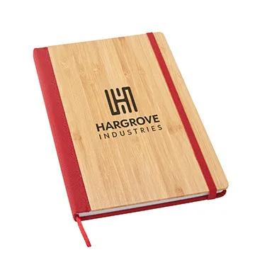 Hardcover Journal Bamboo Front RPET Back Cover - 6 x 8 in - product view 3