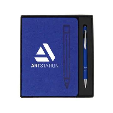 Magnetic Journal and Metal Pen Gift Set - 5 x 7 in - product view 12