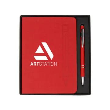 Magnetic Journal and Metal Pen Gift Set - 5 x 7 in - product view 14