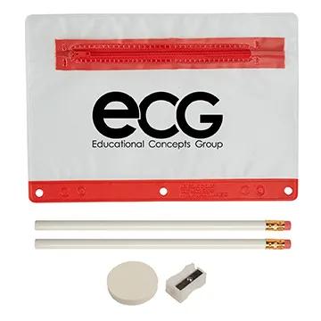 School Supply Kit Value Pack Vinyl Pouch - 9 x 6 in - product view 2
