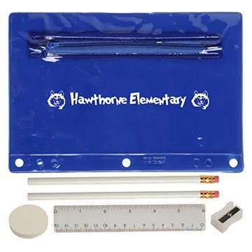 School Supply Kit Translucent PVC Pouch - 9 x 6 in - product view 5