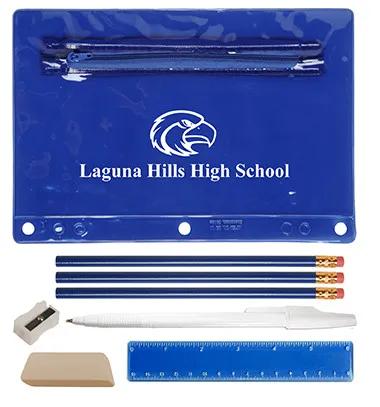 School Supply Kit Academic Pack Vinyl Pouch - 9 x 6 in - product view 9