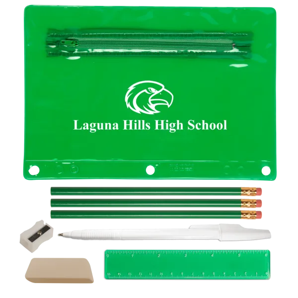 School Supply Kit Academic Pack Vinyl Pouch - 9 x 6 in - product view 10