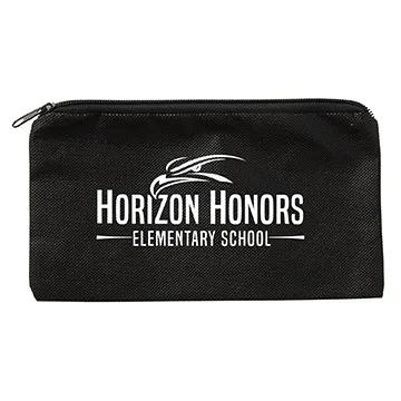 School Pouch Non-Woven RPET Zippered - 9 x 5 in