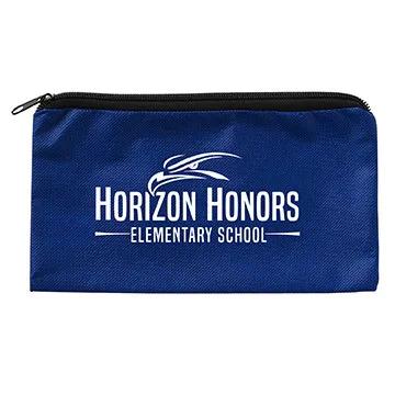 School Pouch Non-Woven RPET Zippered - 9 x 5 in - product view 2
