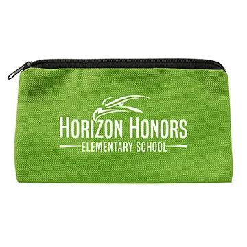 School Pouch Non-Woven RPET Zippered - 9 x 5 in - product view 4