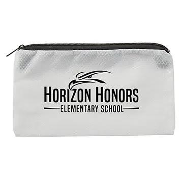School Pouch Non-Woven RPET Zippered - 9 x 5 in - product view 5