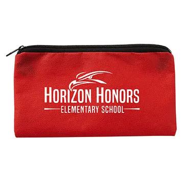 School Pouch Non-Woven RPET Zippered - 9 x 5 in - product view 6