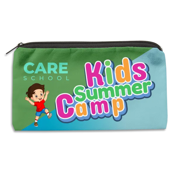 School Pouch Sublimated Full Color - 9 x 5 in - product view 3