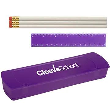 School Kit Snap-Tight Case with Supplies - 8.5 x 2.75 in - product view 5