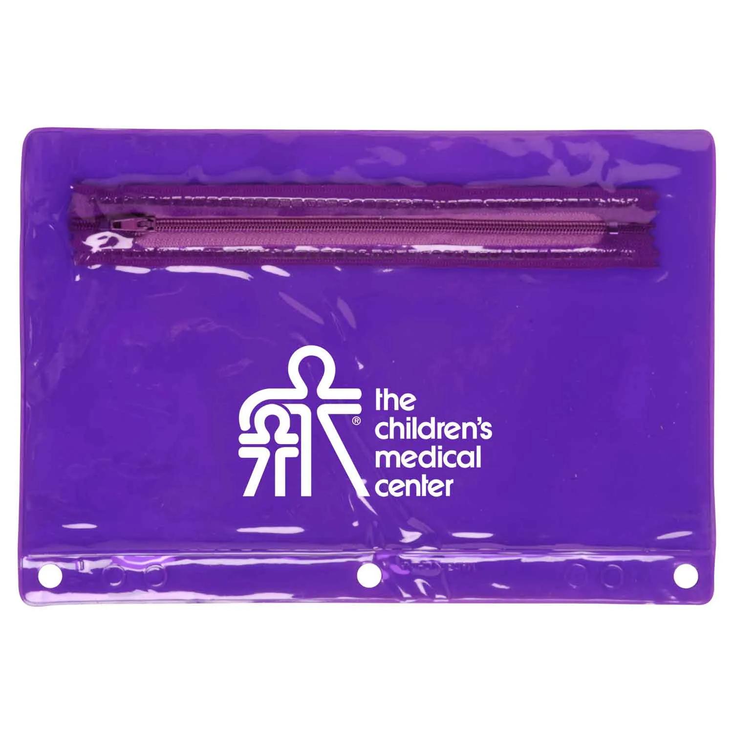 School Pouch Translucent PVC Colorful - 9.25 x 6.25 in - product view 2