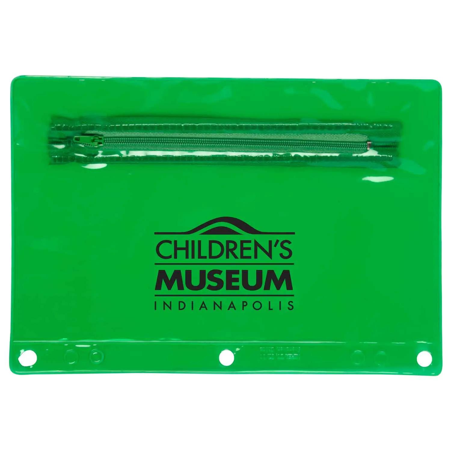 School Pouch Translucent PVC Colorful - 9.25 x 6.25 in - product view 3