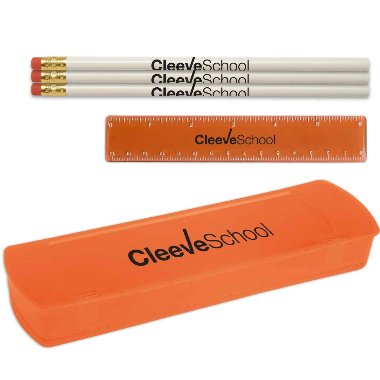 School Kit USA Plastic Case with Printed Supplies - 8.5 x 2.75 in - product view 4