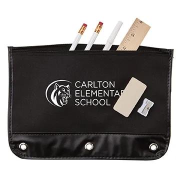 School Kit Varsity Polyester 3-Ring Binder Pouch - 10 1/2 x 7 1/4 in