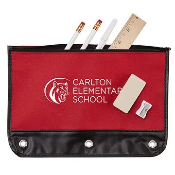 School Kit Varsity Polyester 3-Ring Binder Pouch - 10 1/2 x 7 1/4 in - product view 4