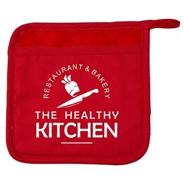 Pot Holder Silicone RPET Diamond Pattern - 6 7/8 x 6 7/8 in - product view 5