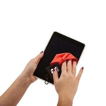 Microfiber Cleaning Cloth Carabiner Clip Pouch - product view 3