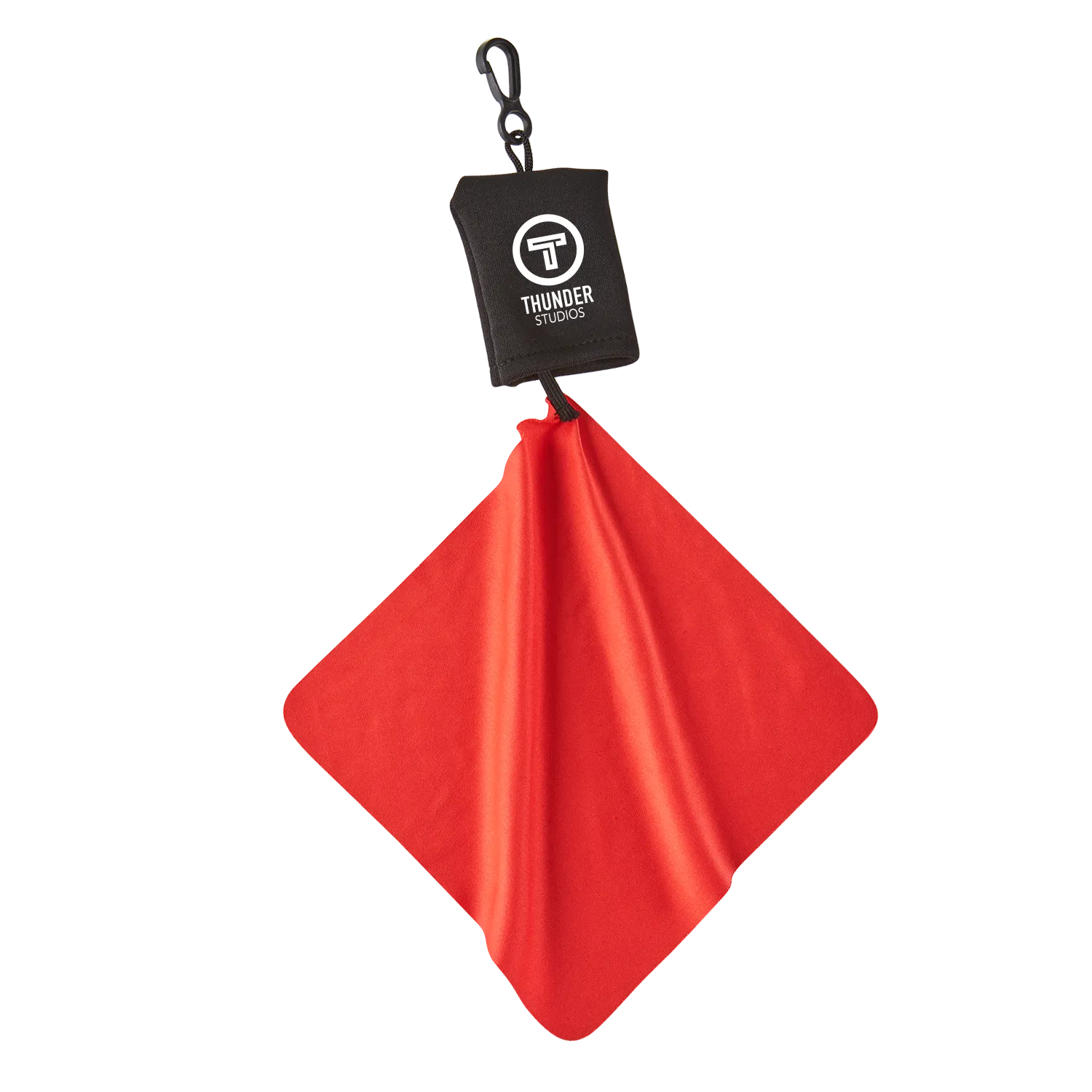 Microfiber Cleaning Cloth Carabiner Clip Pouch - product view 4