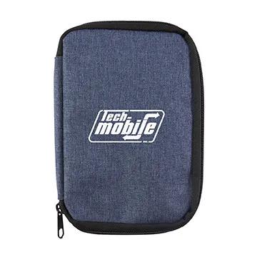 Tech Organizer Small Heathered Polyester Elastic - product view 2